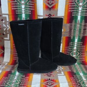 BearPaw Black Winter Rain Boots